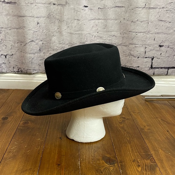Golden gate hat co black wool cowgirl hat size medium - Picture 8 of 9